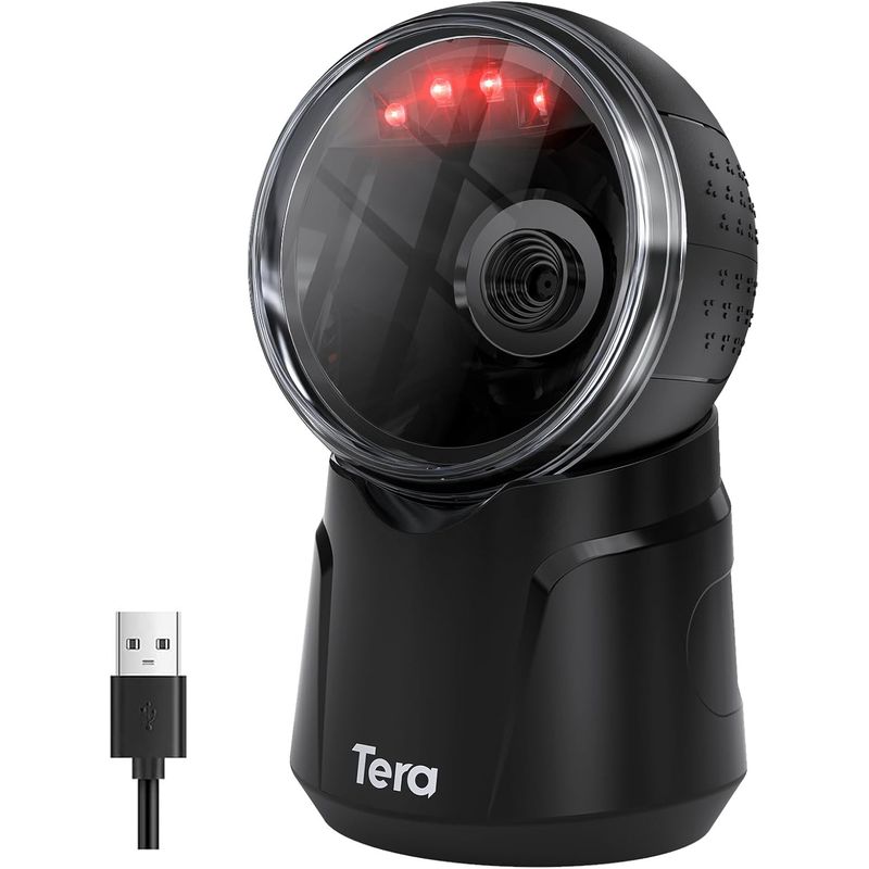 GENERICO - Lector Omnidireccional De Código De Barras 1d 2d QR Automatico USB