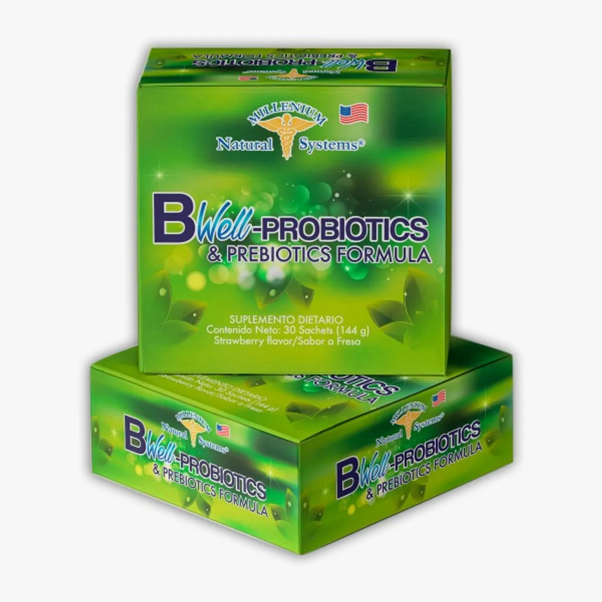 MILLENIUM NATURAL SYSTEM - Bwell Probiotics & Prebiotics x 30 Sachets Natural System
