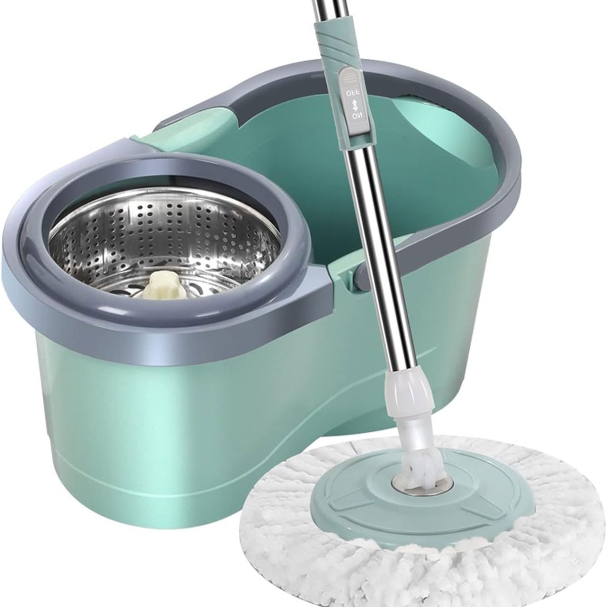 GENERICO - Trapeador Giratorio Automático + Cubo Trapeador