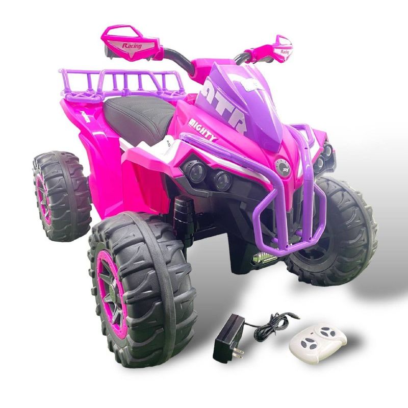 BEBESUNITA - Cuatrimoto Electrica CRemoto LlCaucho ROSADA