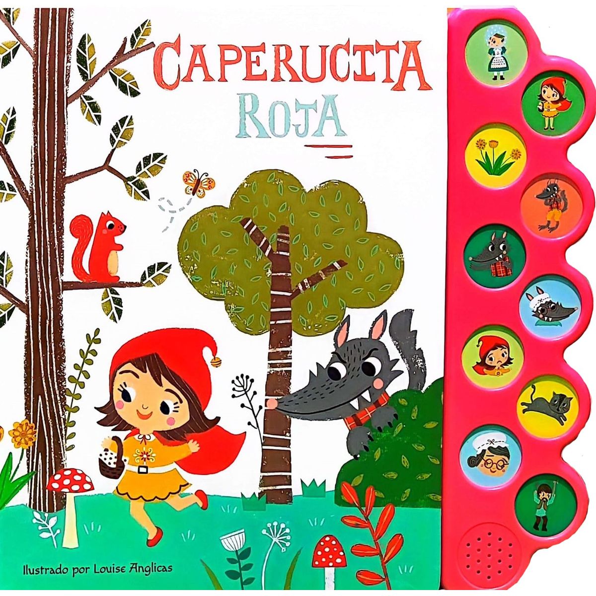 LEXUS - Libro Sonoro Caperucita Roja Ilustrado Cuento Clásico Niños