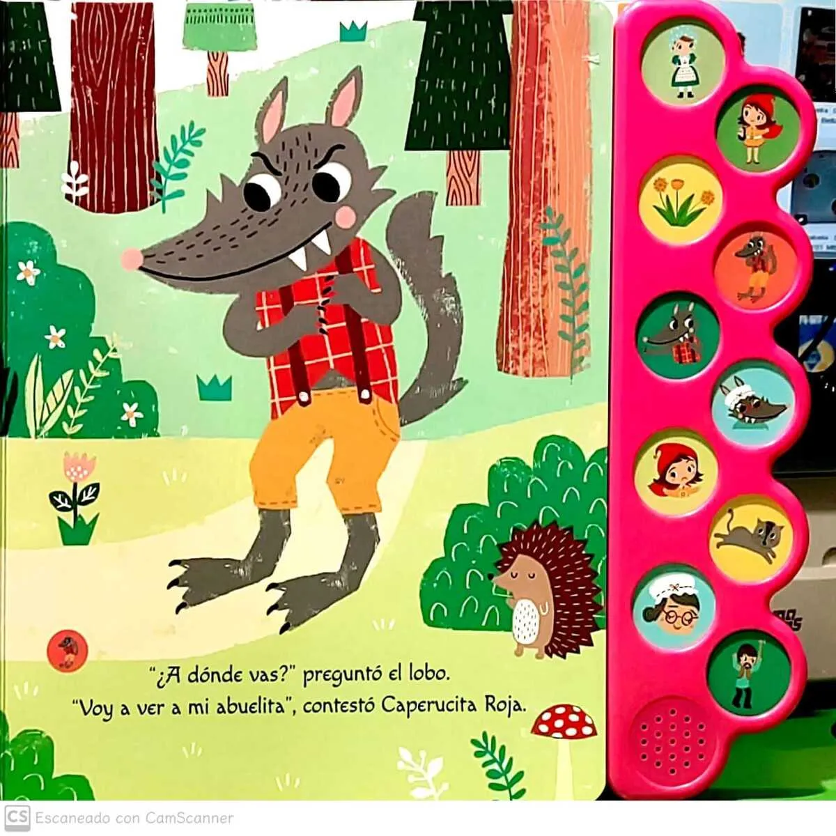 LEXUS - Libro Sonoro Caperucita Roja Ilustrado Cuento Clásico Niños