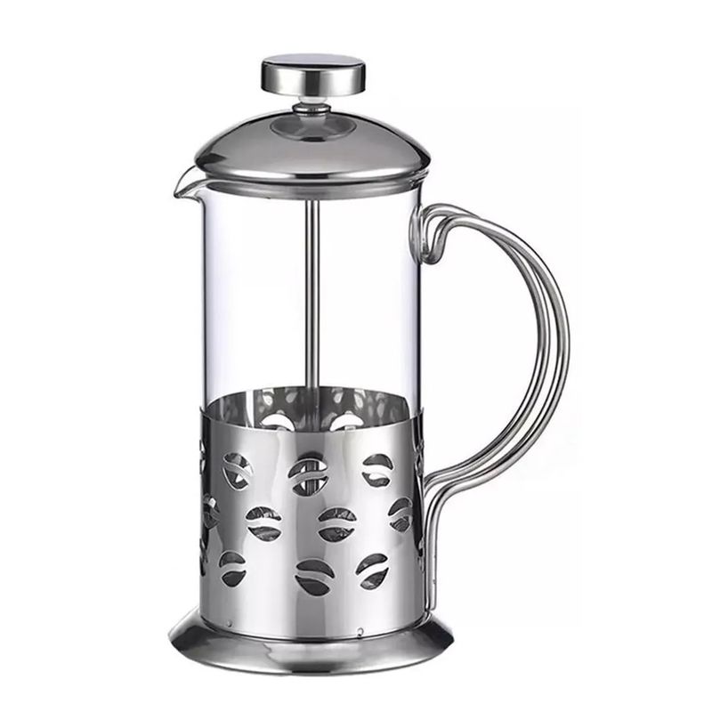 GENERICO - Cafetera Prensa Francesa Vidrio/acero Inox. 350ml - 2 Tazas
