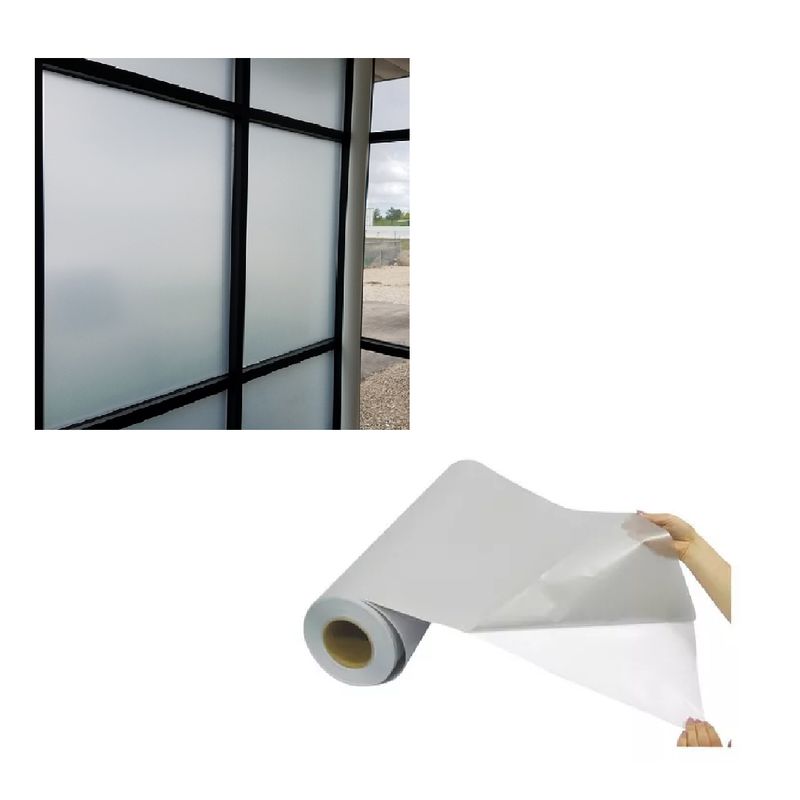 GENERICO - Rollo 5 mts x 60cms Vinilo Stiker Vidrios Pelicula Ventanas Puertas