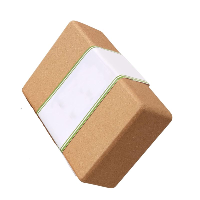 GENERICO - Bloque De Corcho Natural Cubo Para Yoga