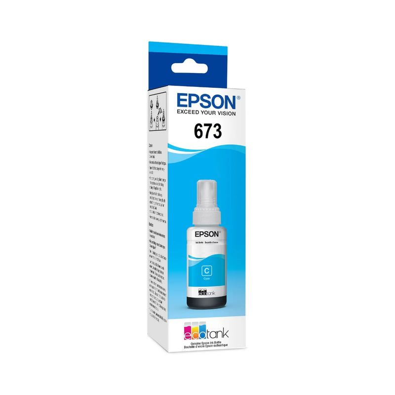 EPSON - Botella Tinta Epson T673220-AL   Cyan  epson ECOTANK L800/L805