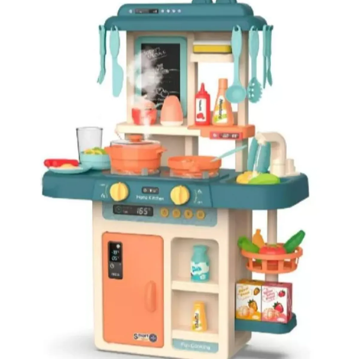 MARKET TOYS - Cocina Infantil Con Función De Agua  Luces  Sonido  Vapor