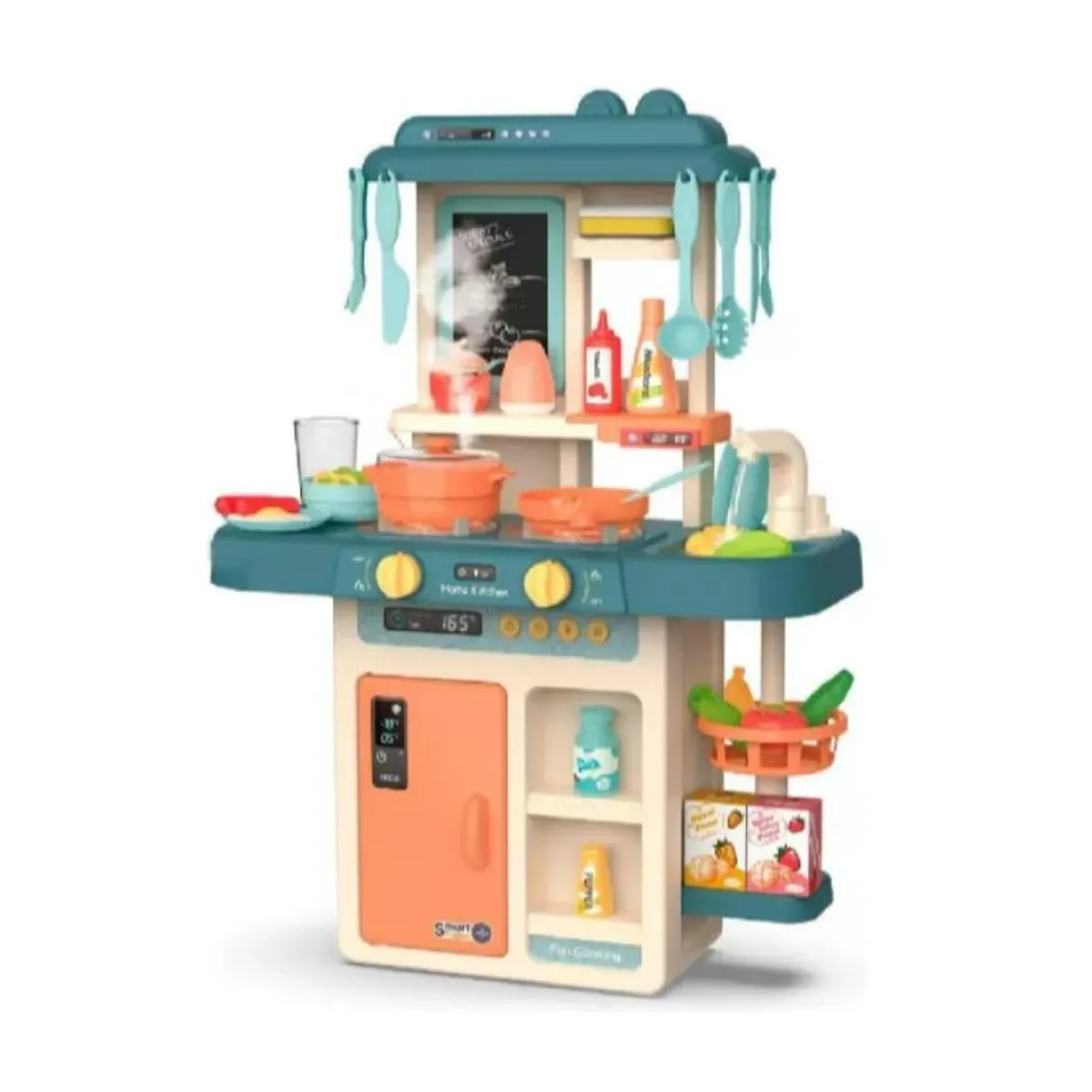 MARKET TOYS - Cocina Infantil Con Función De Agua  Luces  Sonido  Vapor