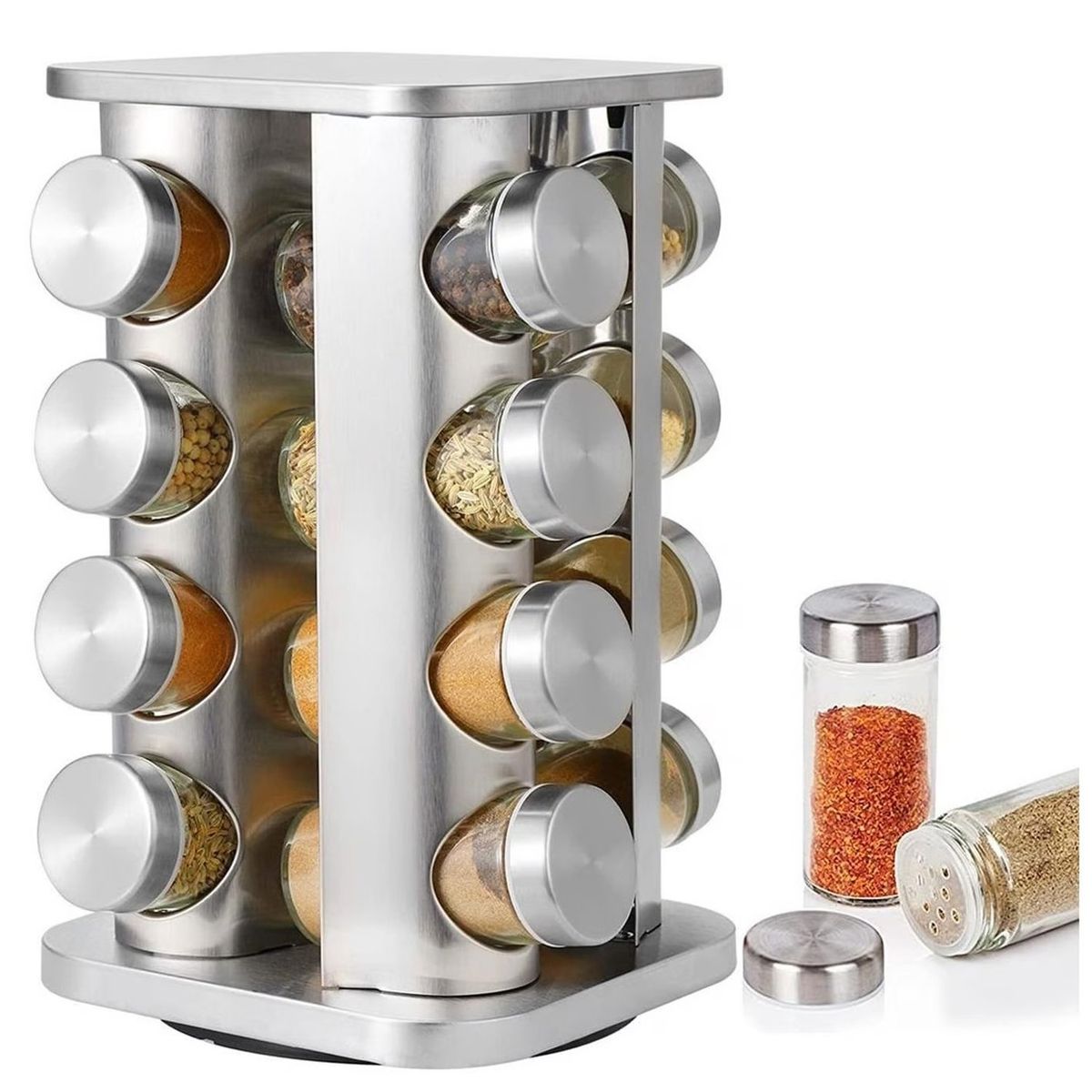 ONE PIXEL - Condimentero Giratorio Para Especias Organizador Cocina X16 PCS