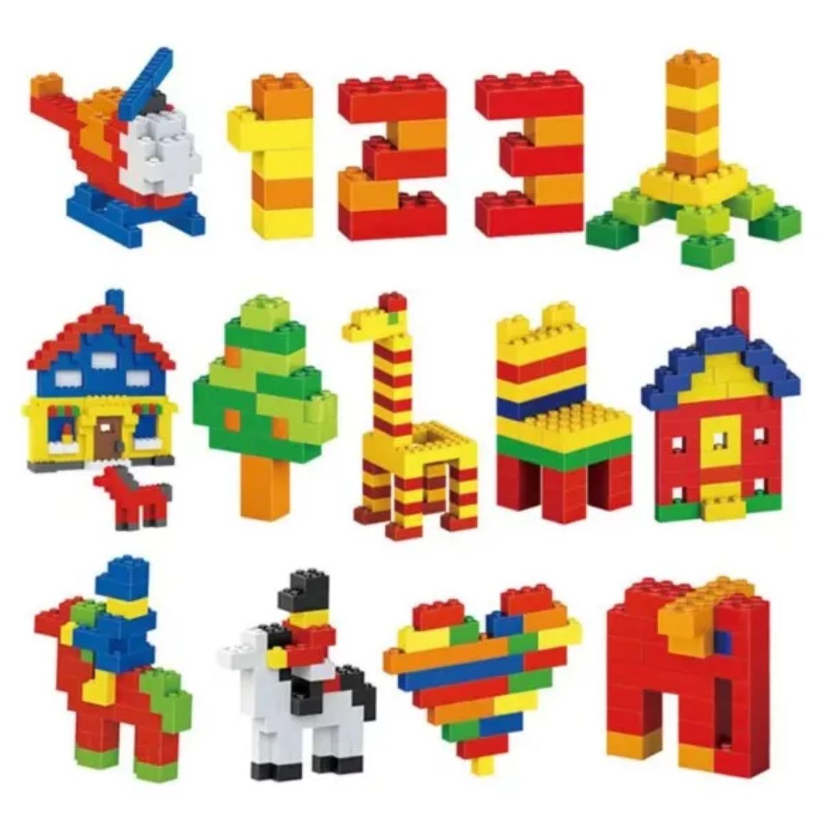 MARKET TOYS - Arma Todo Bloques Para Armar 1000 Piezas