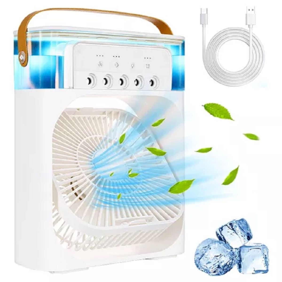 GENERICO - Ventilador portátil humidificador de aire aire acondicionado