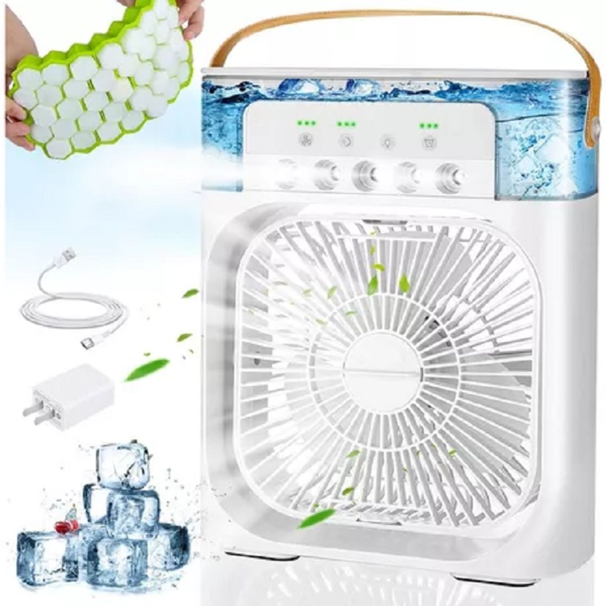 GENERICO - Ventilador portátil humidificador de aire aire acondicionado