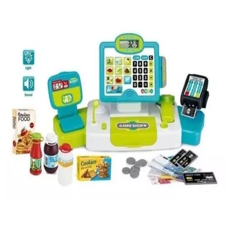GENERICO - Caja Registradora Infantil Con Accesorios