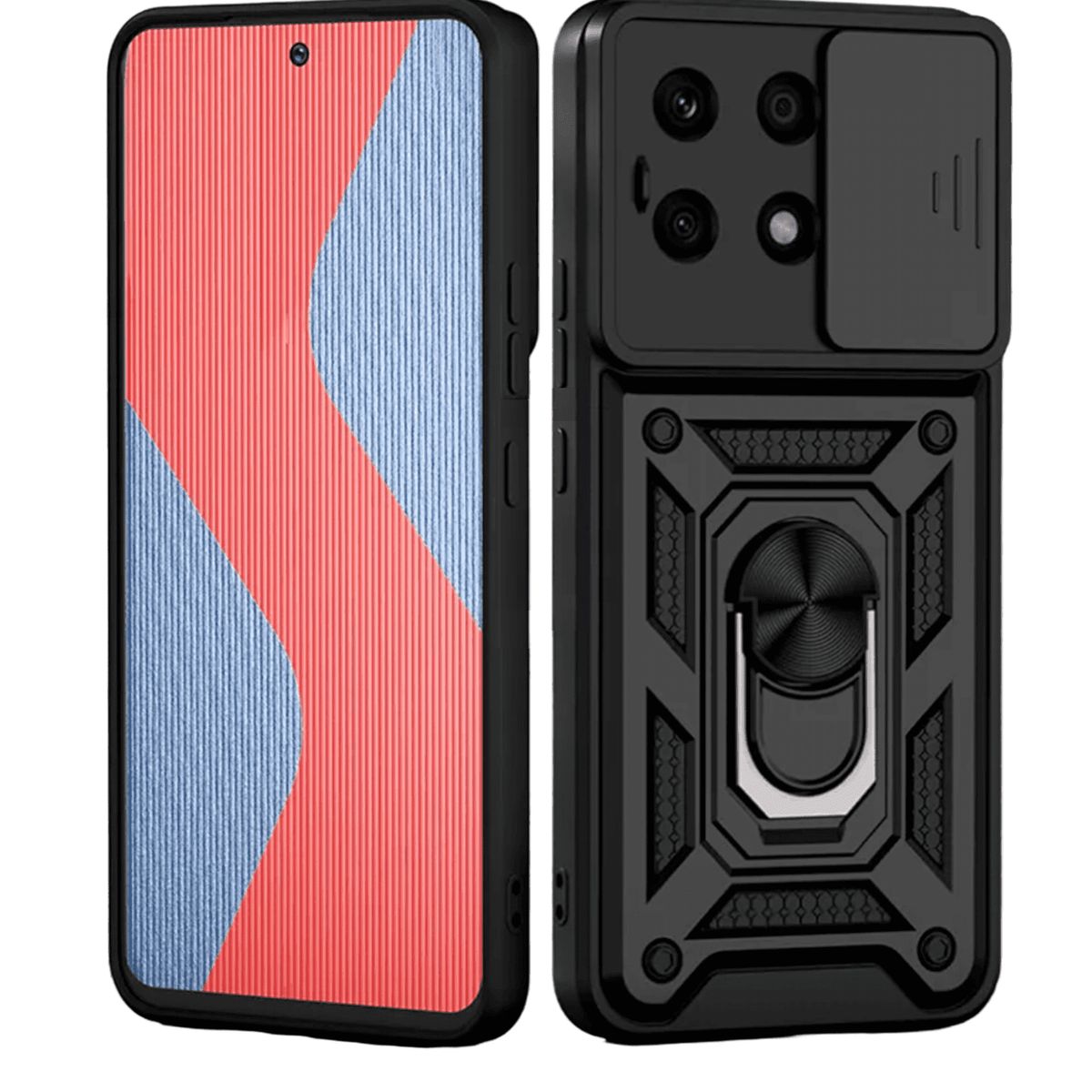 GENERICO - Funda Armadura Slider con Soporte Giratorio Compatible Xiaomi Note 13 Pro 5G