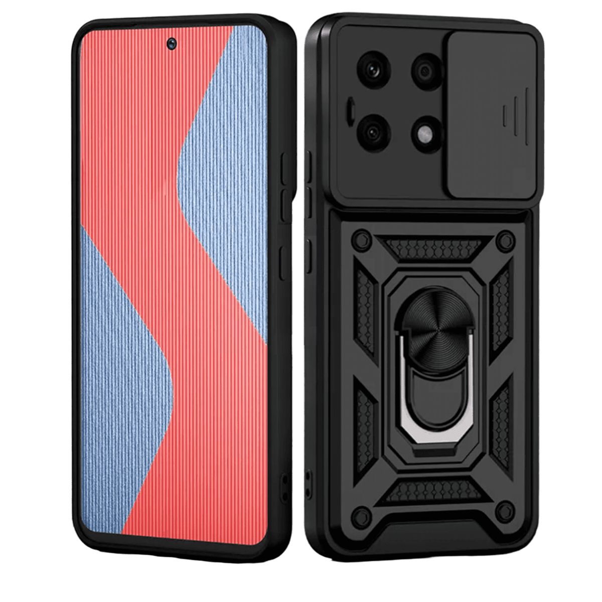 GENERICO - Funda Armadura Slider con Soporte Giratorio Compatible Xiaomi Note 13 Pro 5G