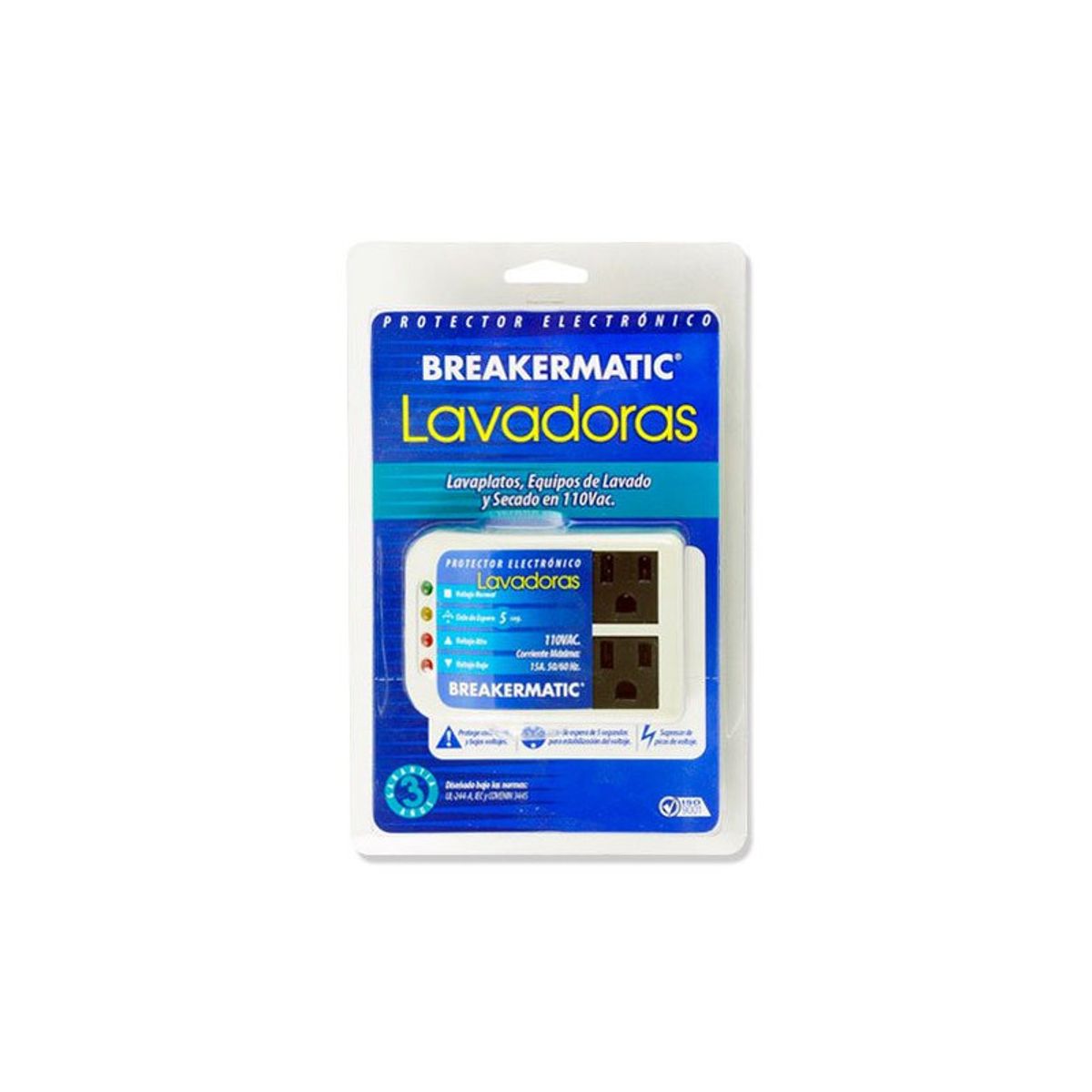 BREAKERMATIC - PROTECTOR PARA LAVADORAS 110V 10A