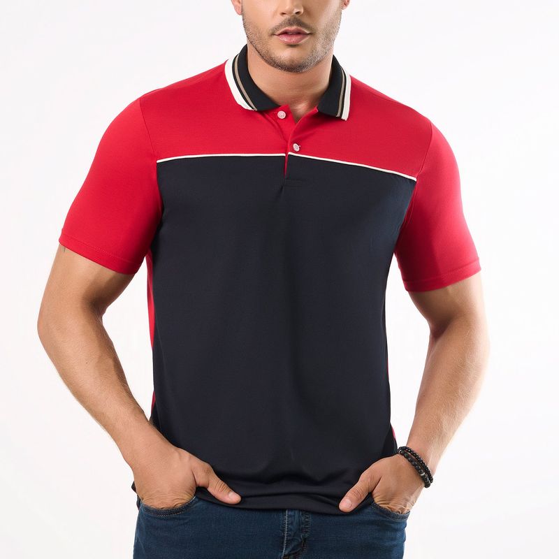 CROYDON - Camiseta Polo Anderson Rojo para Hombre Croydon