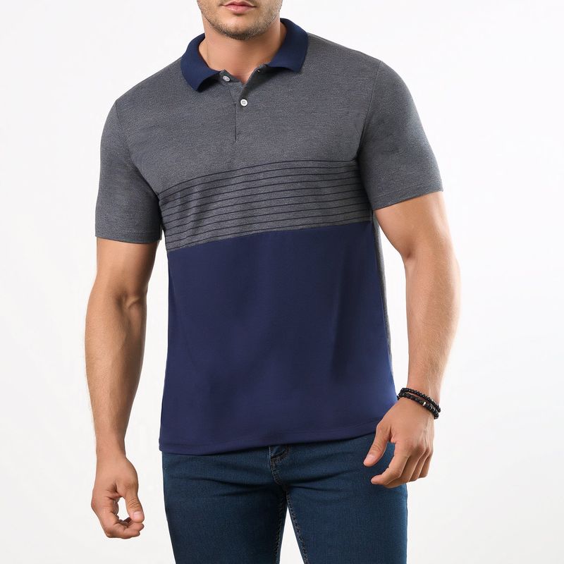 CROYDON - Camiseta Polo Cristian Azul Osc para Hombre Croydon