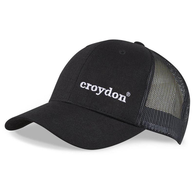CROYDON - Gorra Institucional Negro para Hombre y Mujer Croydon_.