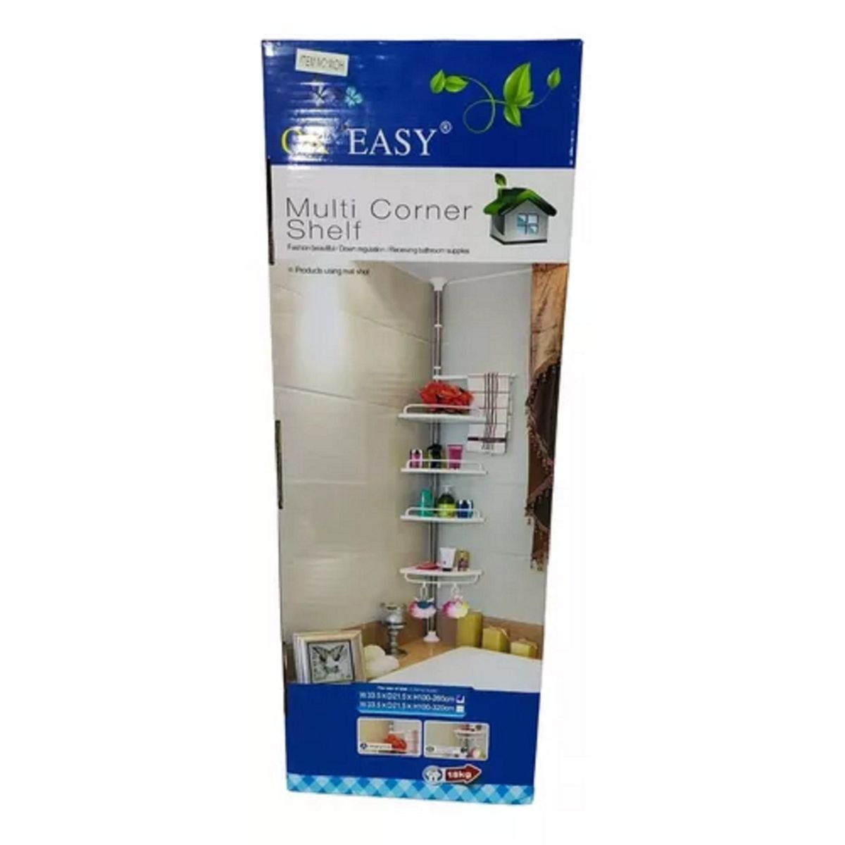 GENERICO - Esquinero Baño Ducha Ajustable Organizador Repisa Estante