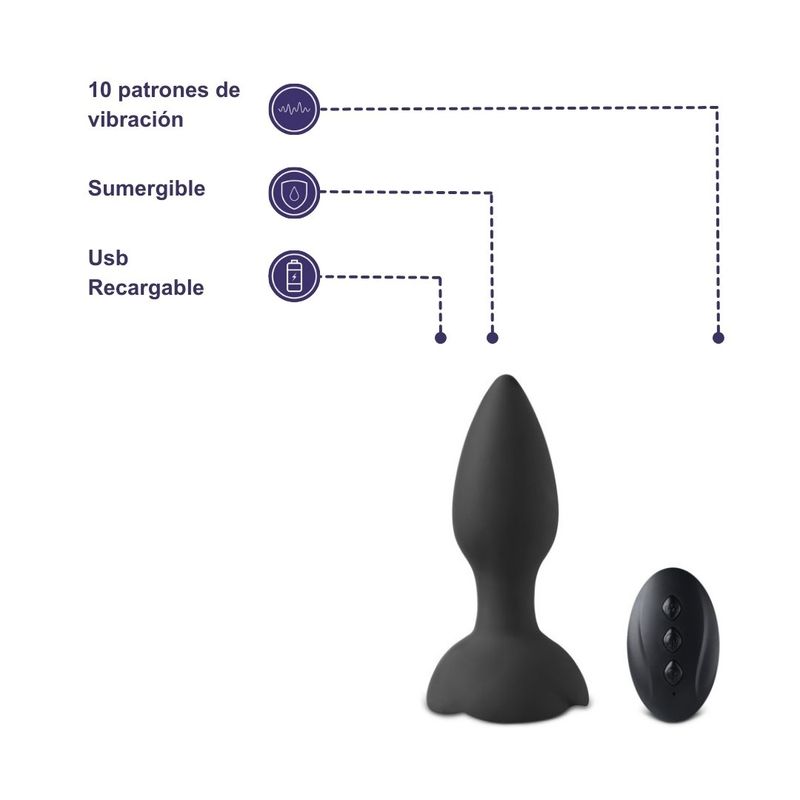 LUST - Vibrador anal control remoto