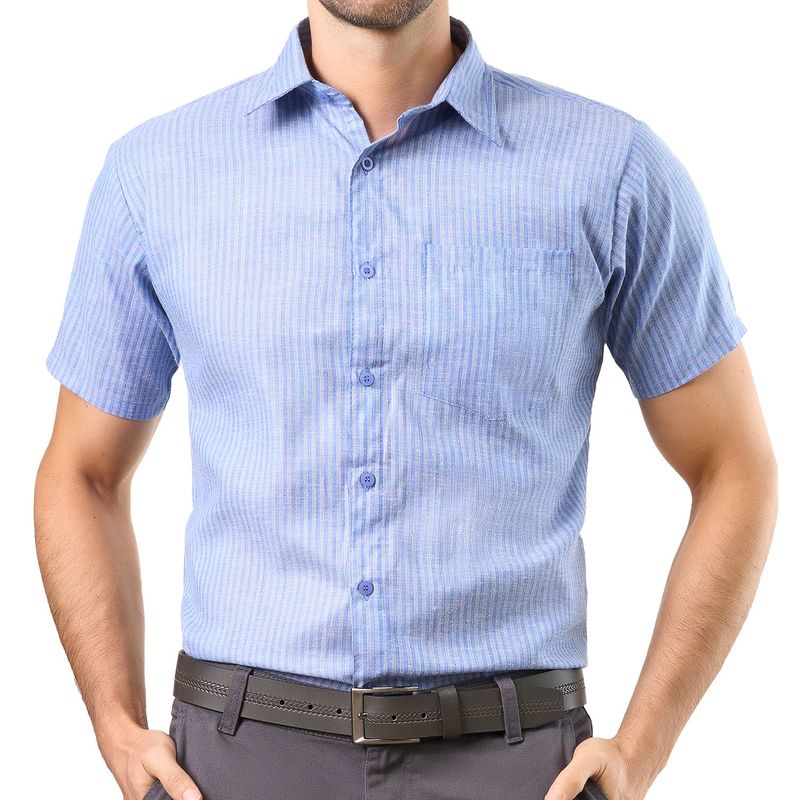 CROYDON - Camisa Fabio Azul para Hombre Croydon