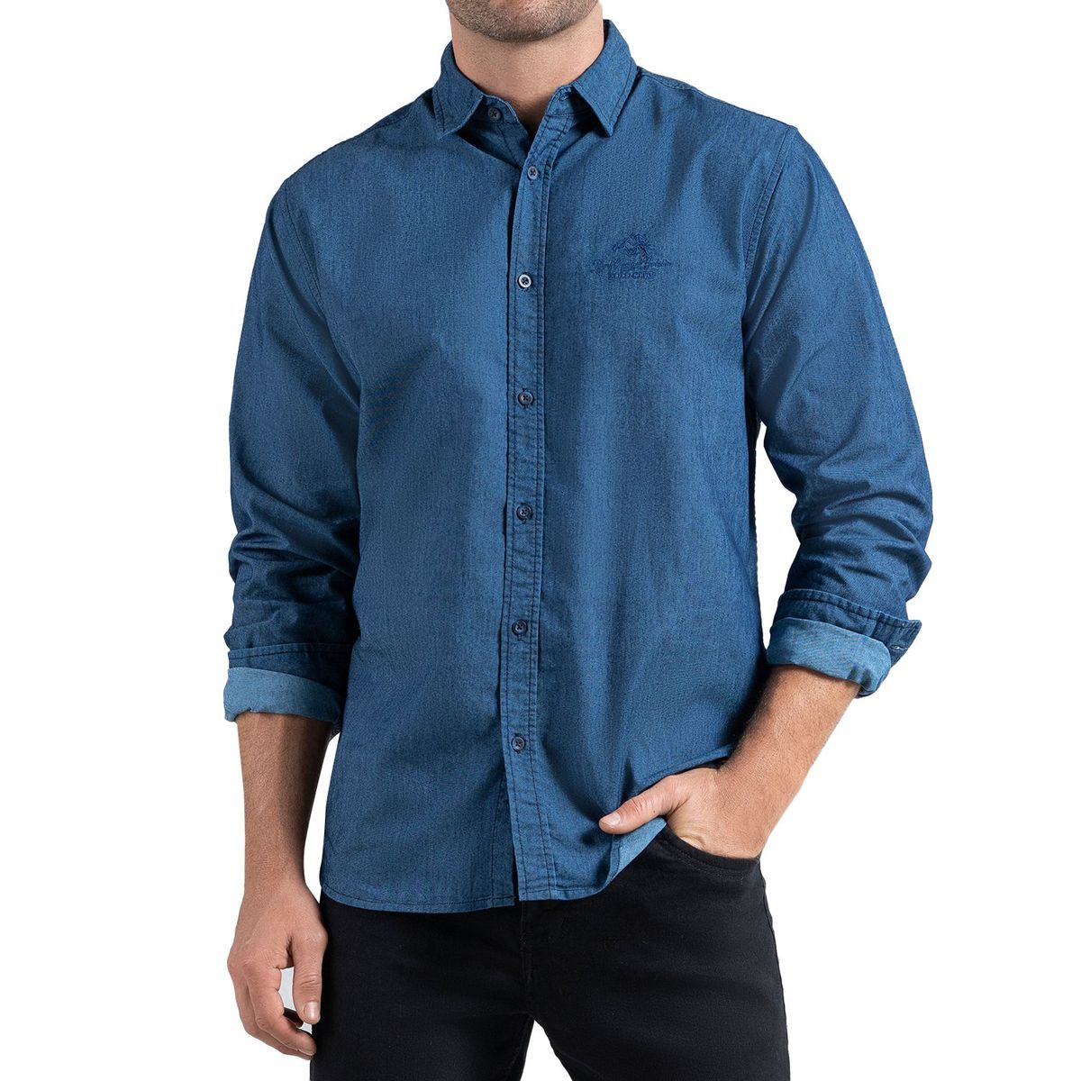 CROYDON - Camisa Deivid Azul Croydon para Hombre