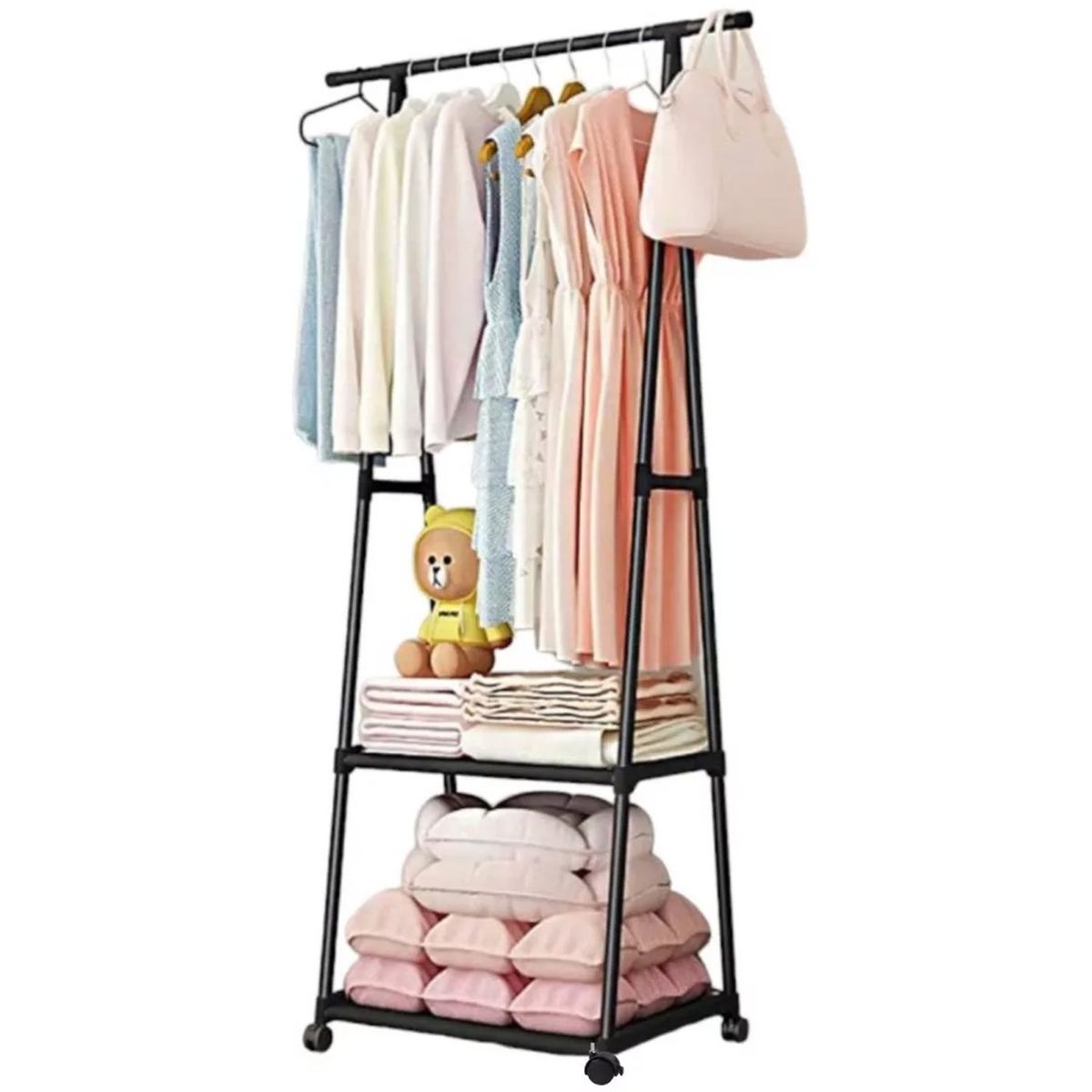 ONE PIXEL - Organizador Perchero Metálico Colgador De Ropa Ergonomico