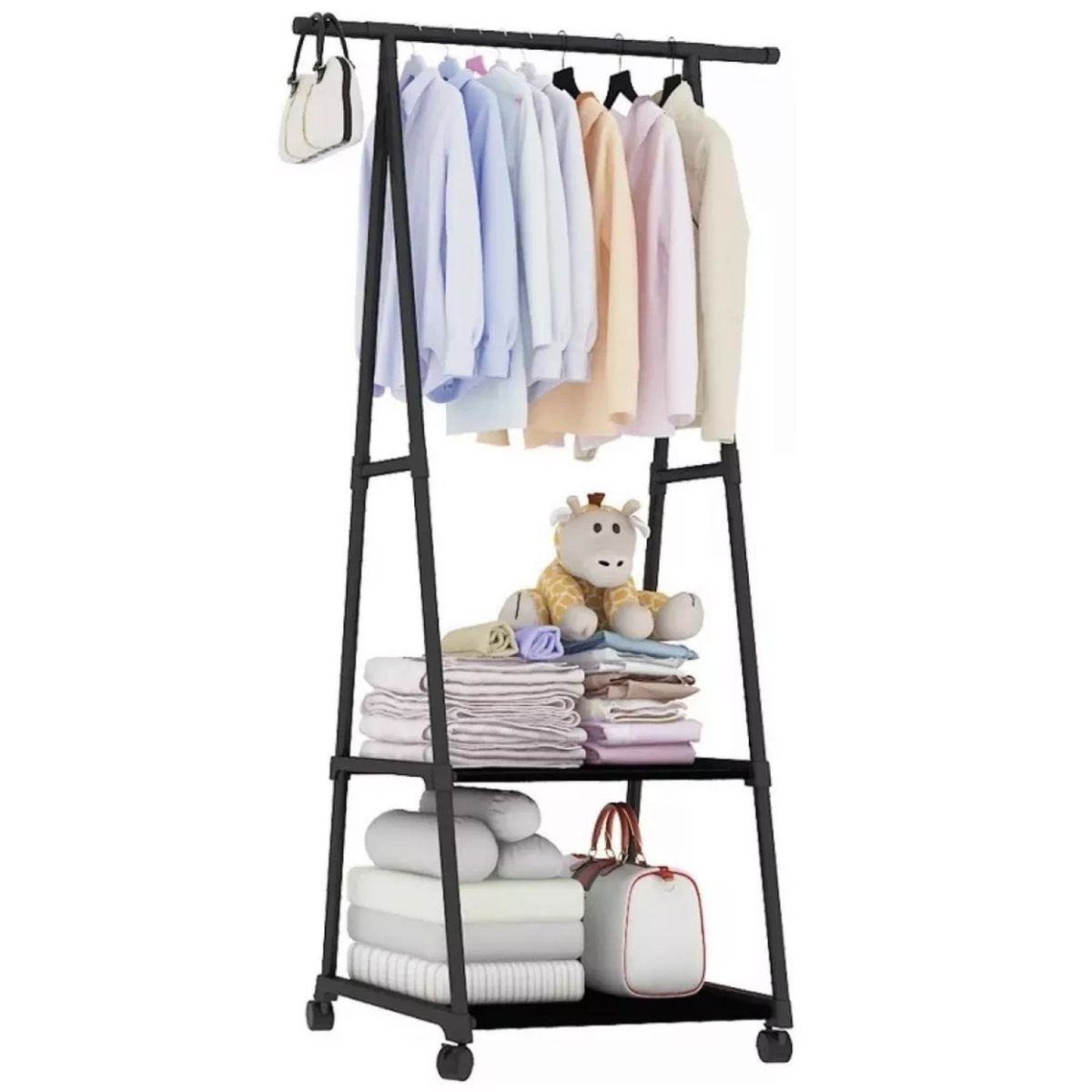 ONE PIXEL - Organizador Perchero Metálico Colgador De Ropa Ergonomico