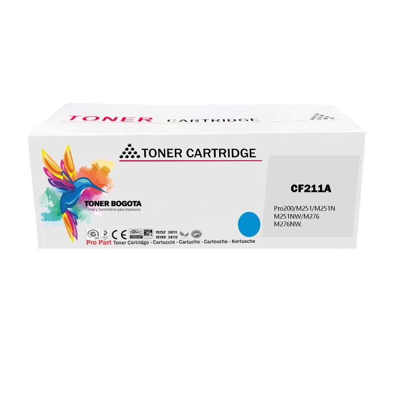 GENERICO - Tóner 131A CF211A CIAN genérico para LaserJet Pro 200 Color M251nw M276n M276nw