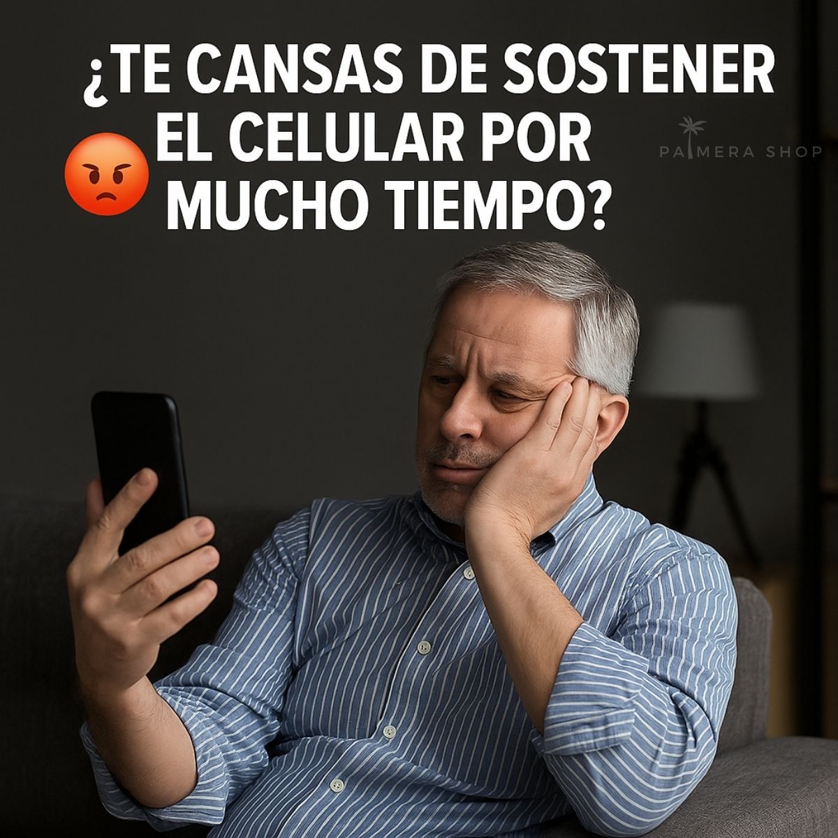 GENERICO - Soporte Porta Celular De Base Metalico Para Escritorio Tablet