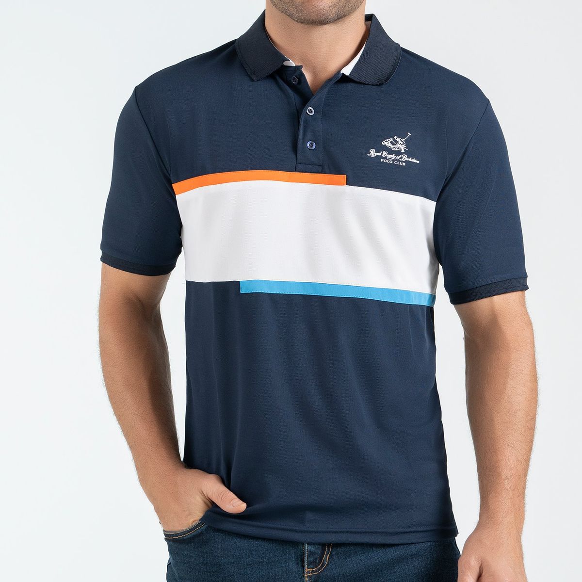 CROYDON - Camiseta Polo Marcos Azul Croydon para Hombre