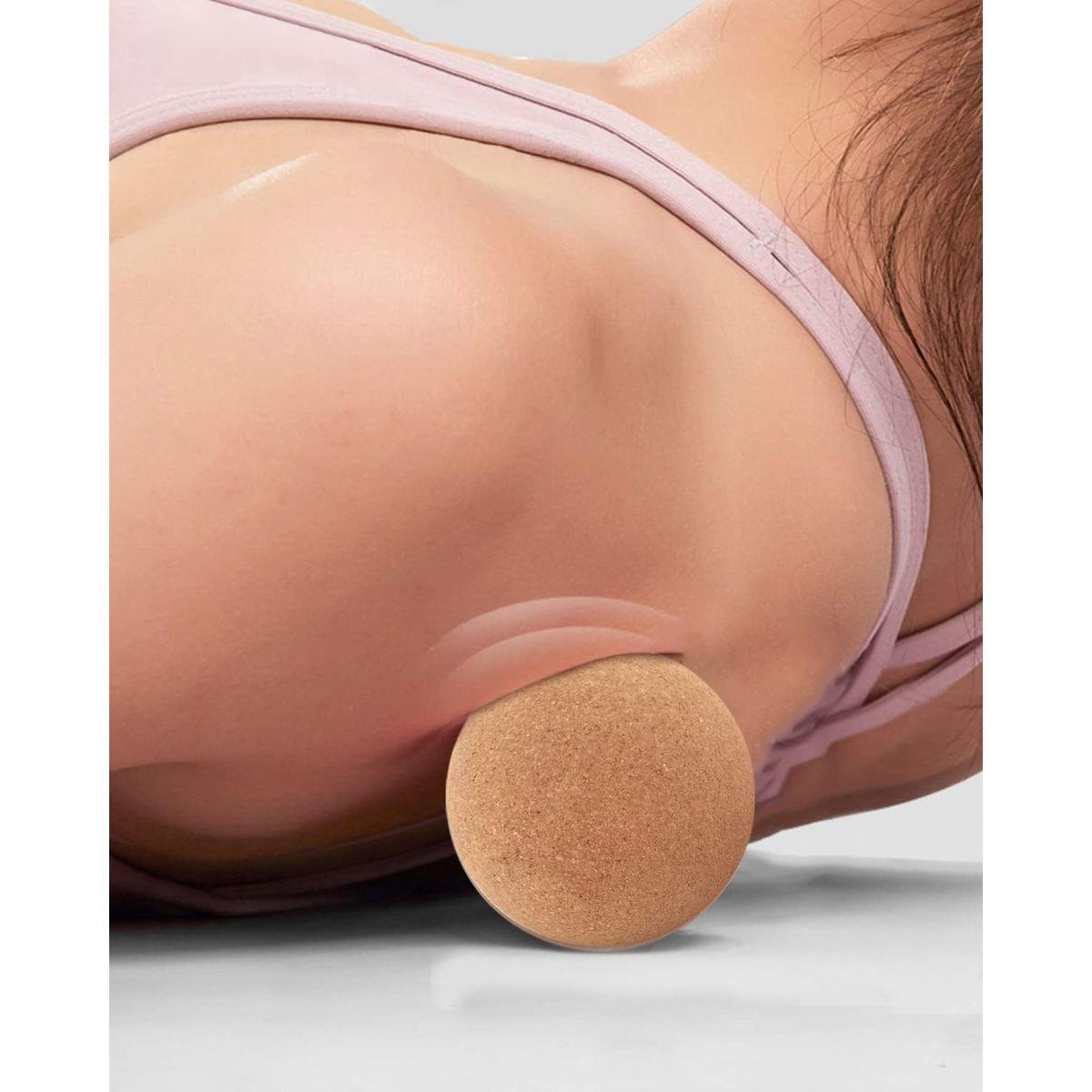 GENERICO - Esfera De Corcho Para Yoga 1 Unidad