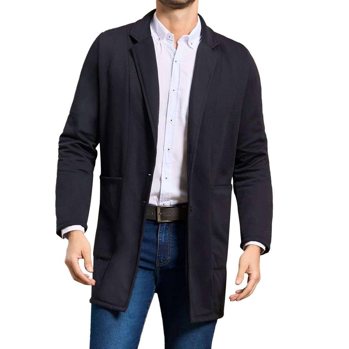 CROYDON - Blazer Eduard Negro Croydon para Hombre
