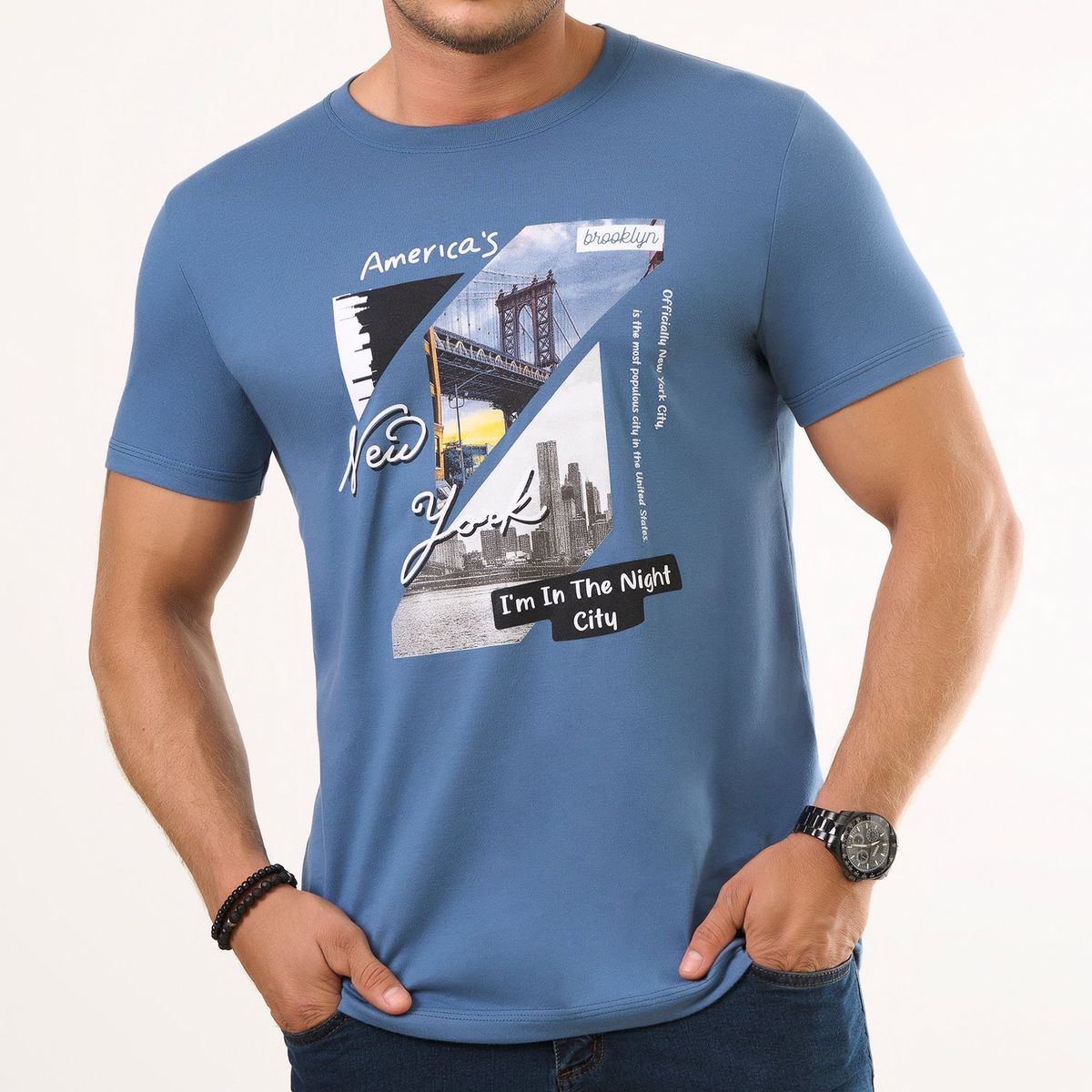 CROYDON - Camiseta Alexis Azul Osc Croydon para Hombre