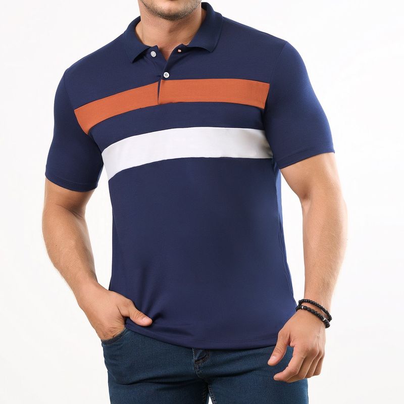 CROYDON - Camiseta Polo Fabian Azul Osc para Hombre Croydon