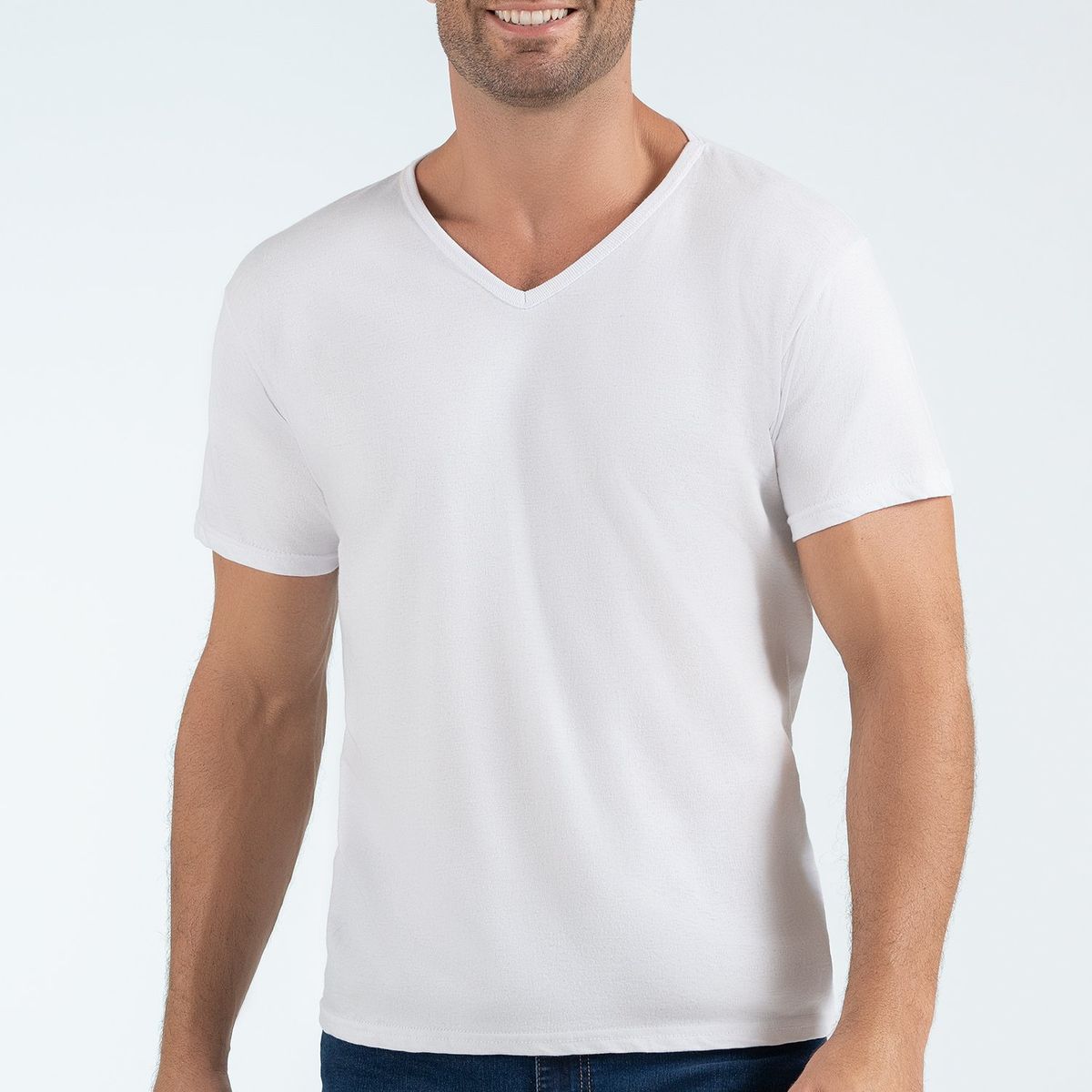 CROYDON - Camiseta Pack X2 C V Blanco Croydon para Hombre