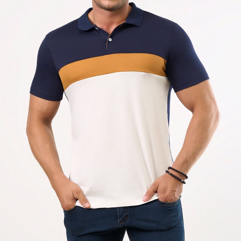 CROYDON - Camiseta Polo Julian Azul Osc para Hombre Croydon