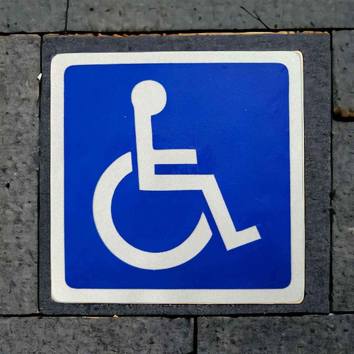 GENERICO - Stickers Adhesivos Discapacidad para Carro x 2 und