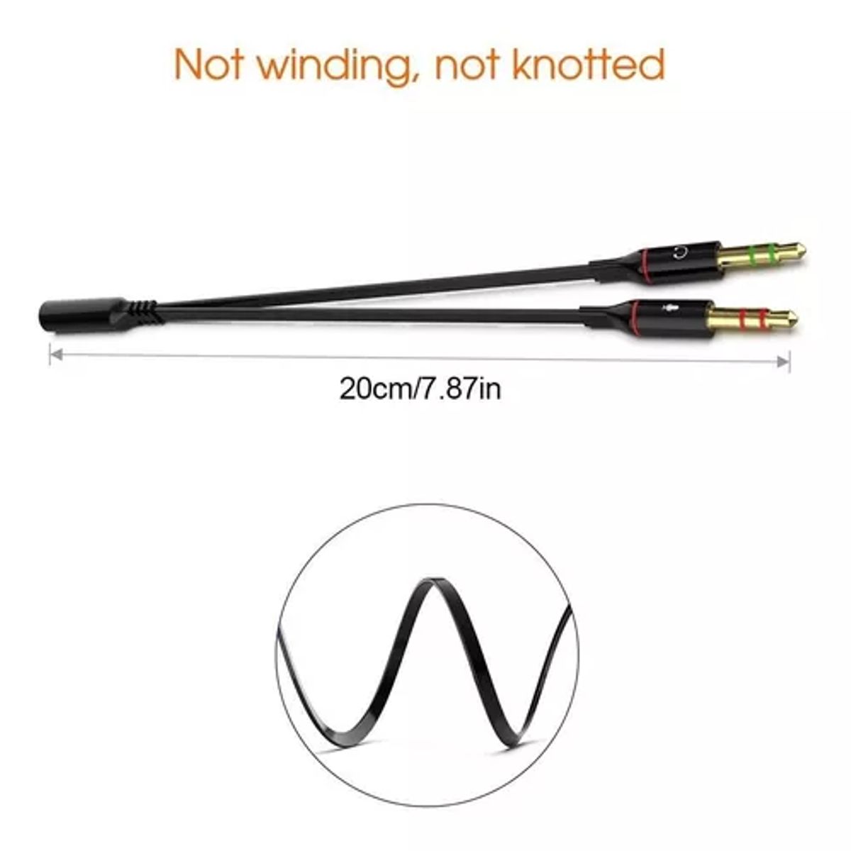 GENERICO - Cable Divisor De Audio Para Auriculares Con Micrófono 35mm