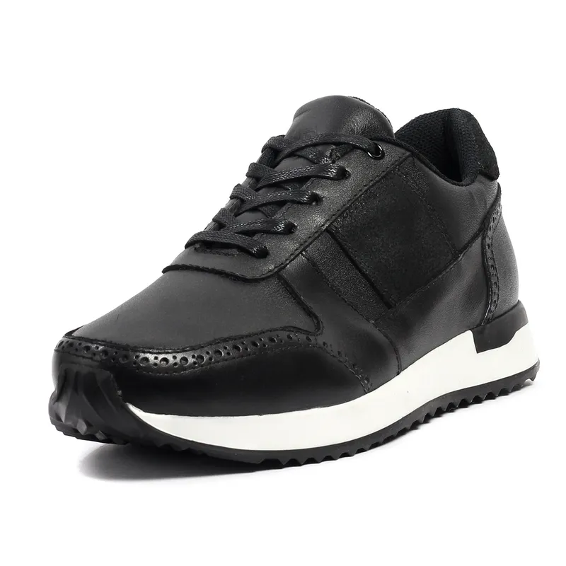 VIAR - Tenis Cuero Hombre VIAR Luigy01 Negro