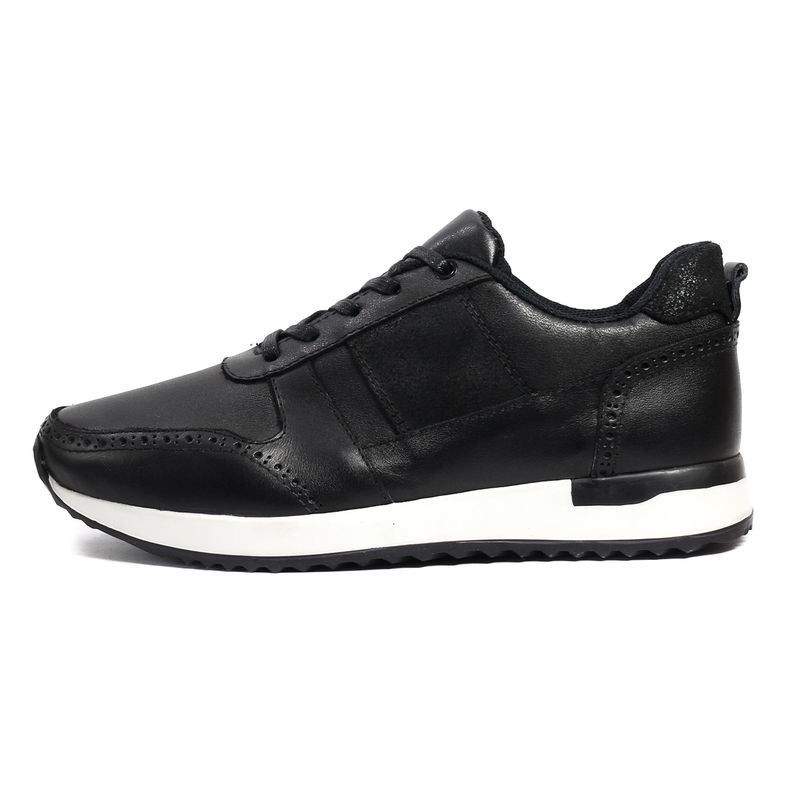 VIAR - Tenis Cuero Hombre VIAR Luigy01 Negro