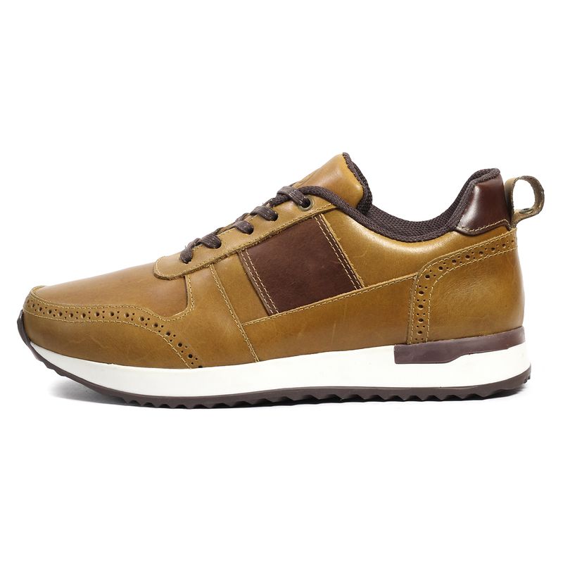 VIAR - Tenis Para Hombre Cuero Viar Luigy01 Miel