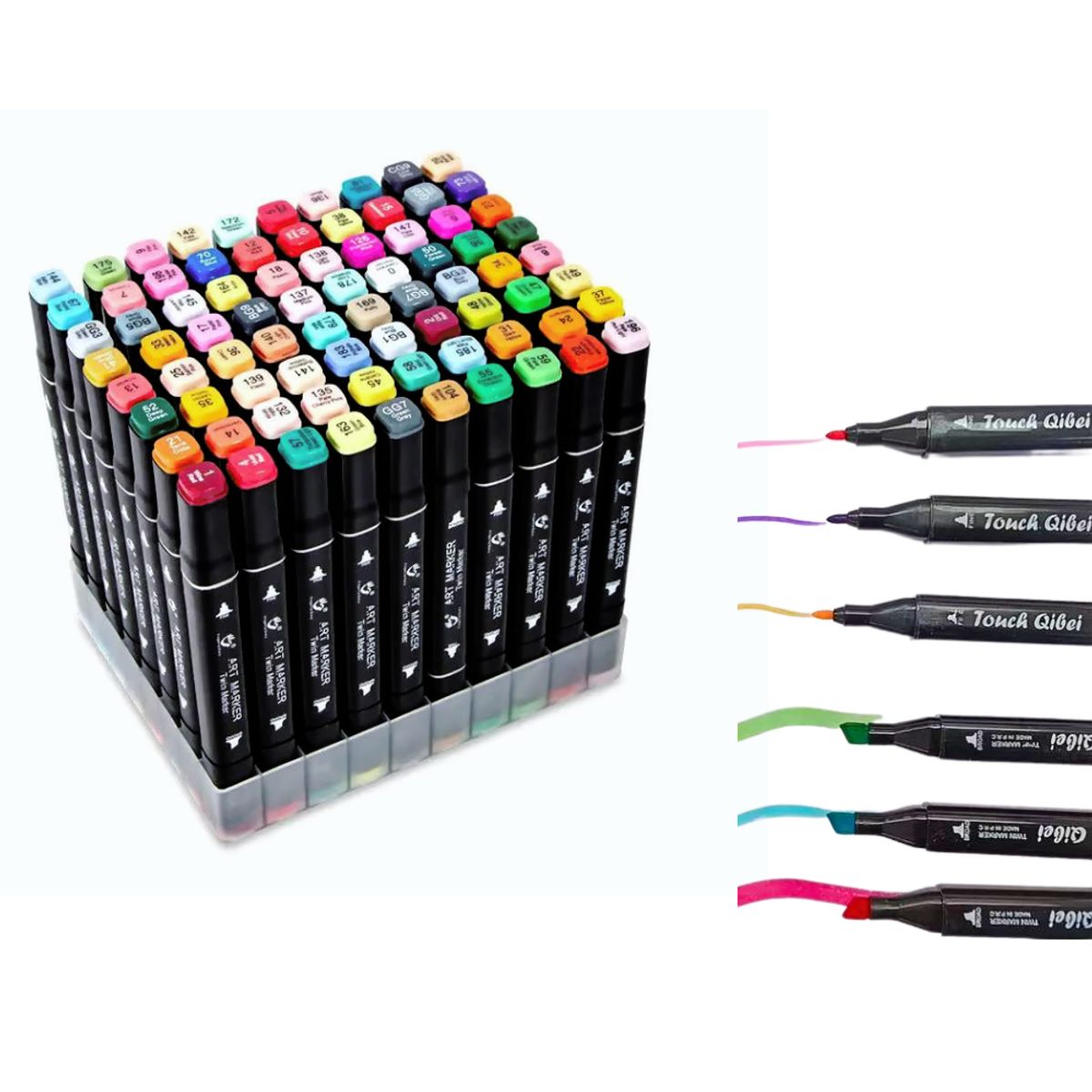 GENERICO - Marcadores De Dibujo X 30 Colores Doble Punta Base Alcohol