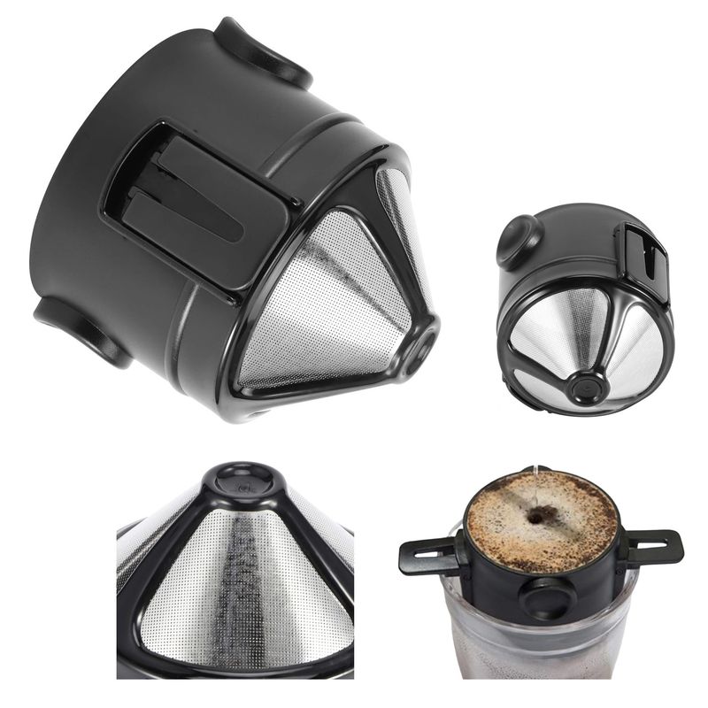 GENERICO - Filtro Café Plegable Método Goteo Portátil Fácil Limpieza