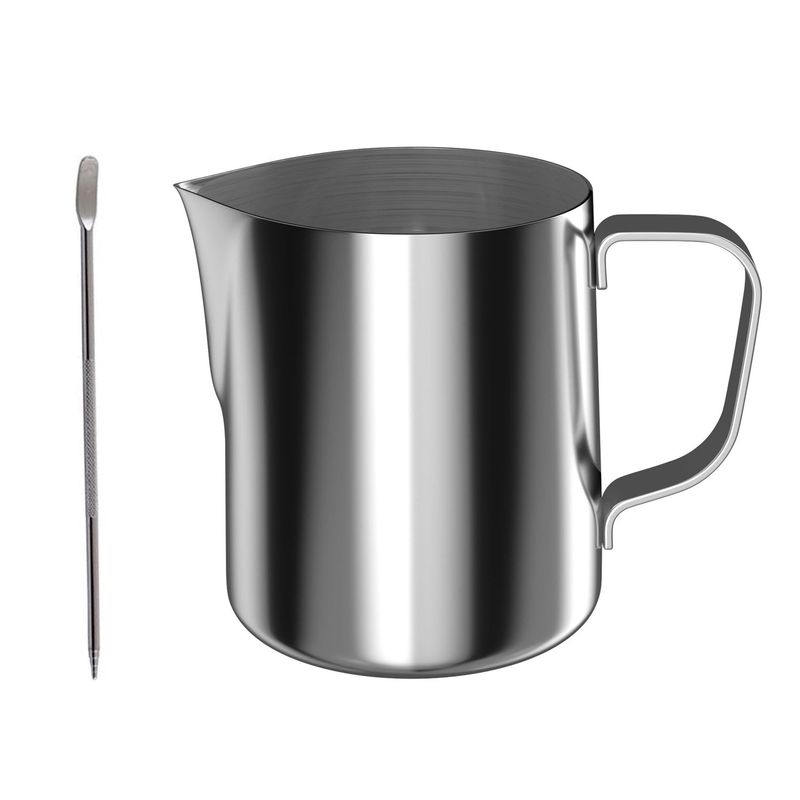 GENERICO - Jarra Barismo Latte Espumadora Acero 350ml + Lápiz Decorati.