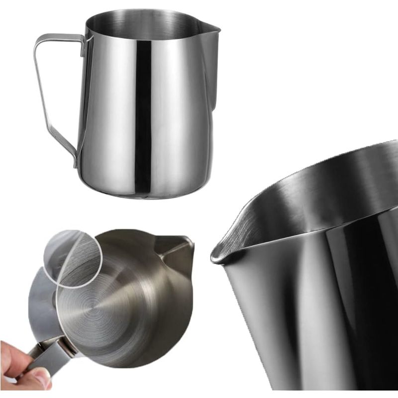 GENERICO - Jarra Barismo Latte Espumadora Acero 1000ml + Lápiz Decorat