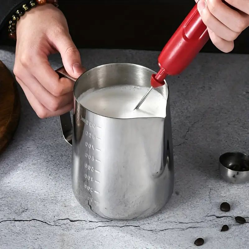 GENERICO - Jarra Barismo Latte Espumadora Acero 900ml + Lápiz Decorati.