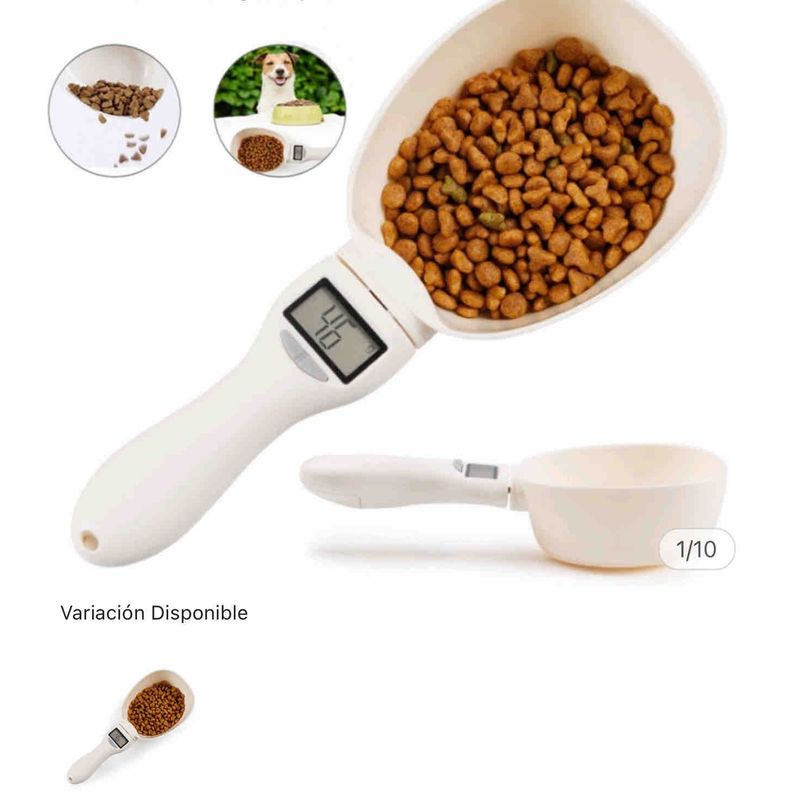 GENERICO - Balanza Gramera Bascula Cuchara Digital Perro Y Gato Comida