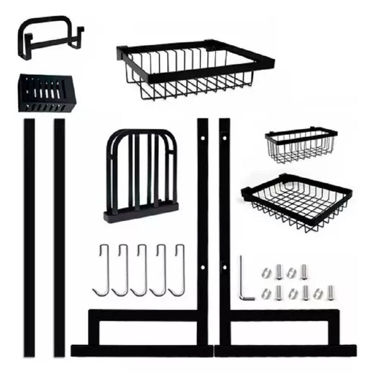 GENERICO - Escurridor Para Vajilla Sobre Pileta Con Estantes Metal Hts